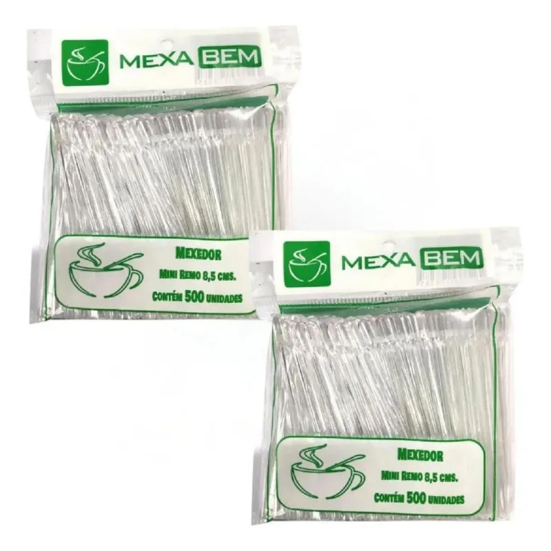 Mexedor Para Café Cristal Com 1000 Unidades 8,5 Cm