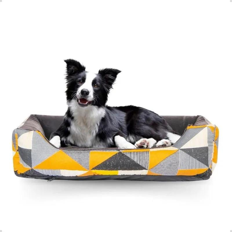 Cama Pet Média 70x50: Luxo, Conforto E A - Triangulo Amarela