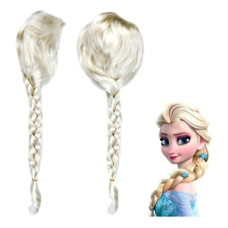 3x Peruca Cosplay Fantasia Infantil Menina Haloween Carnaval
