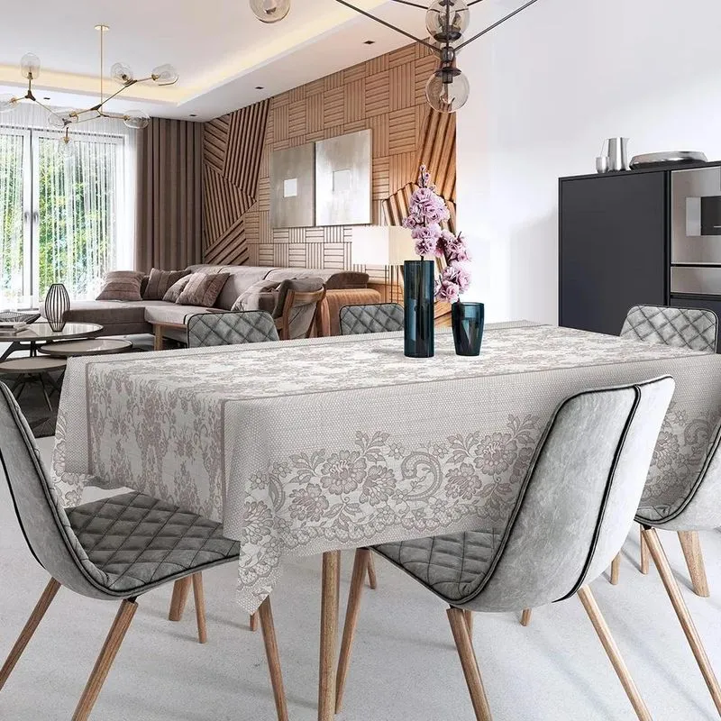 2x Toalha De Mesa 4 Lugares Estampada Térmica Plástico 140x1