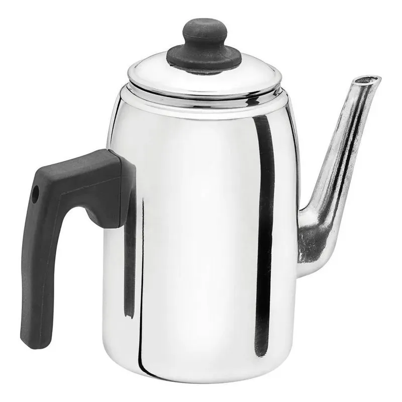 5x Bule Café Chá 1,2 Litros Nº 2 Alumínio Fortlar
