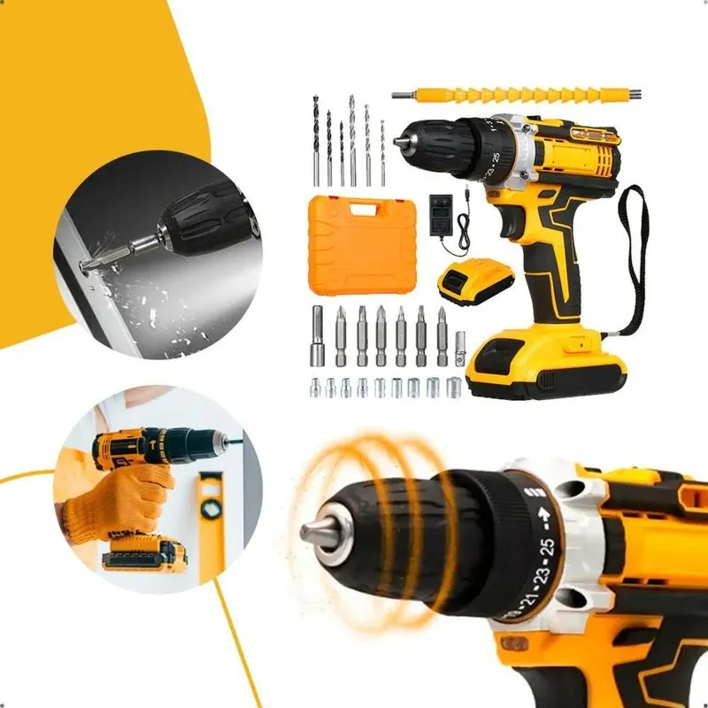 3x Parafusadeira De Impacto Profissional Pholex Td-21ph Cor