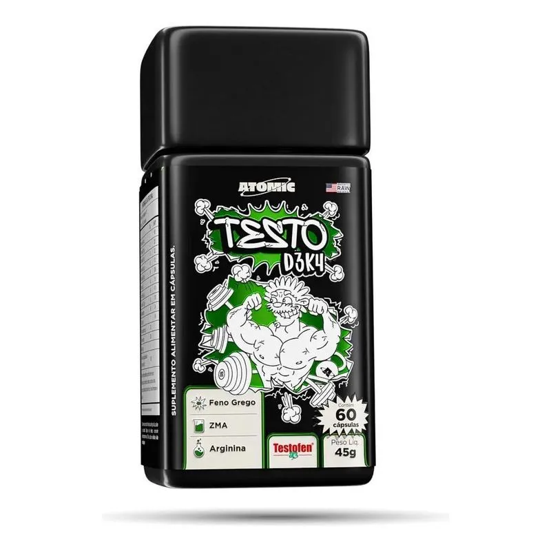 3x Atomic Labs Testo D3k4 60 Caps Suplemento Testofen Origin