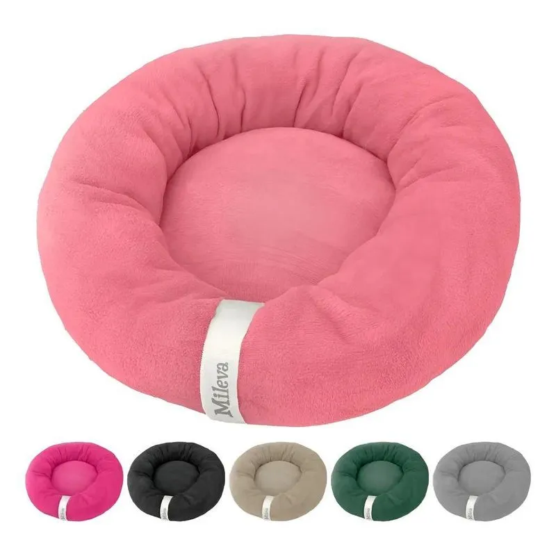 Cama Pet Nuvem Soft Redonda 50cm: Conforto E Segu - Chiclete