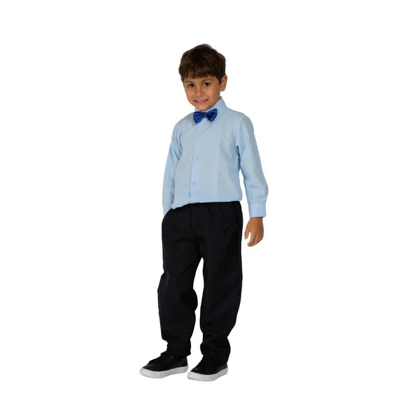 Camisa Social Infantil Botão Manga Longa Vermelha Masculina Camisa Social Infantil Manga Longa Botão Azul Clara