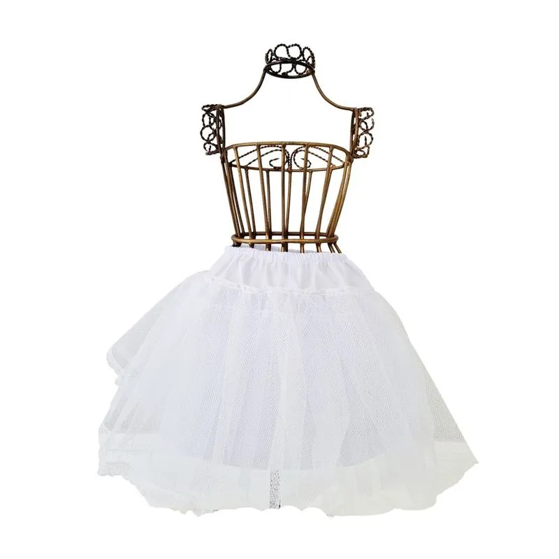 Saiote Anágua Infantil Saia Tule Branco Vestido De Festa