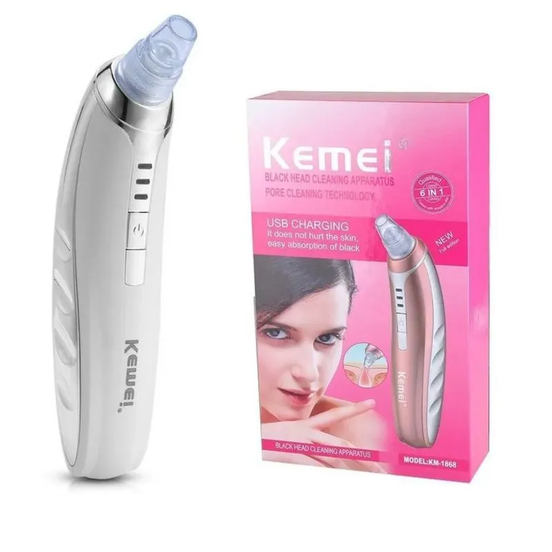 Aparelho Removedor Kemei Cravos Espinhas Acne Extrator Vácuo