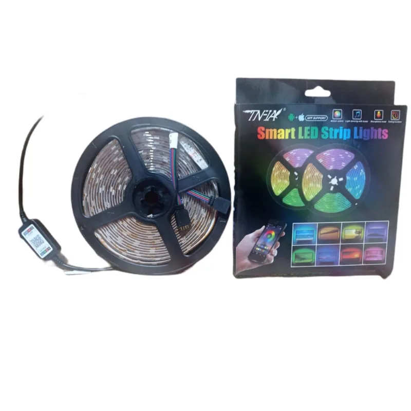 Fita Led Rgb 5050 Bluetooth Colorida Controle App