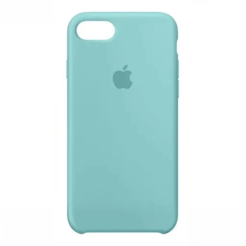 Capinha Case De Celular Silicone Iphone 7 E 8 Verde Água
