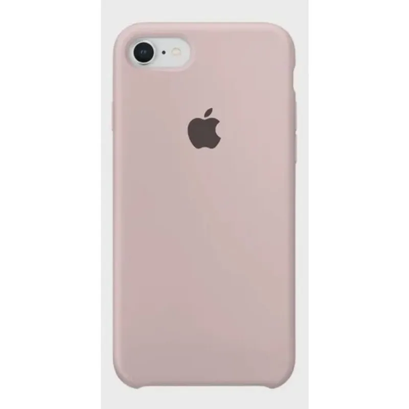 Capinha Case De Celular Silicone Iphone 7 E 8 Rosa Areia