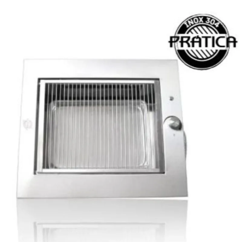 Churrasqueira à Gás Glp De Embutir Inox 304