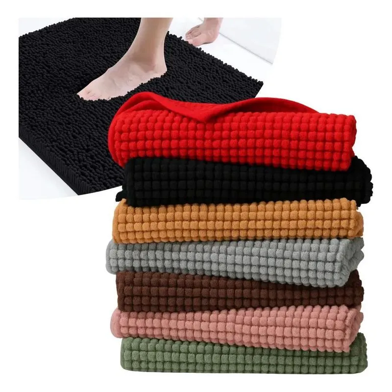 Kit 2 Tapetes De Banheiro Antiderrapante Absorvente 60x40
