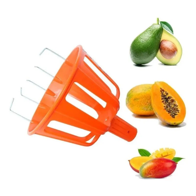 2x Colhedor Pegador De Frutas Grande Ideal Apanhar No Alto L