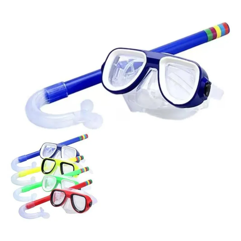 3x Óculos Mergulho Snorkel Premium Infantil Silicone Natação