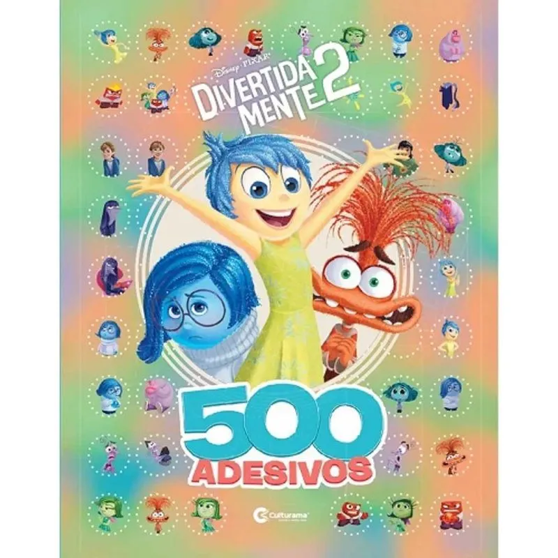 Divertida Mente 2: Livro Com 500 Adesivos Atividades E Desen