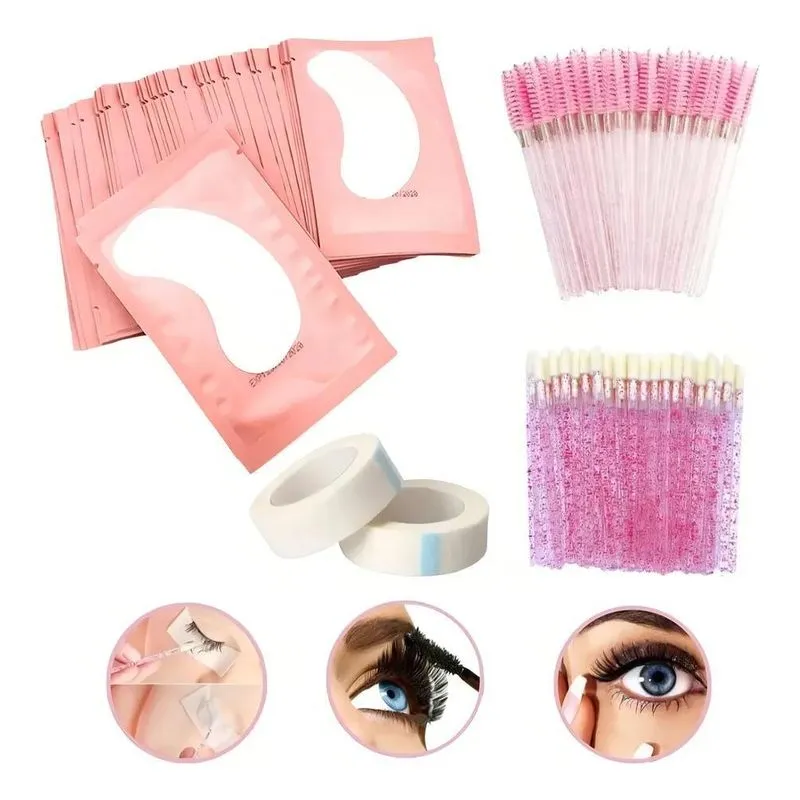 Kit 50 Protetor Pad Ped Gel 50 Aplicador 50 Escovinha 2 Fita
