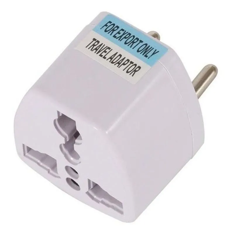 Adaptador Universal Para Pino Redondo Branco 250v/10a