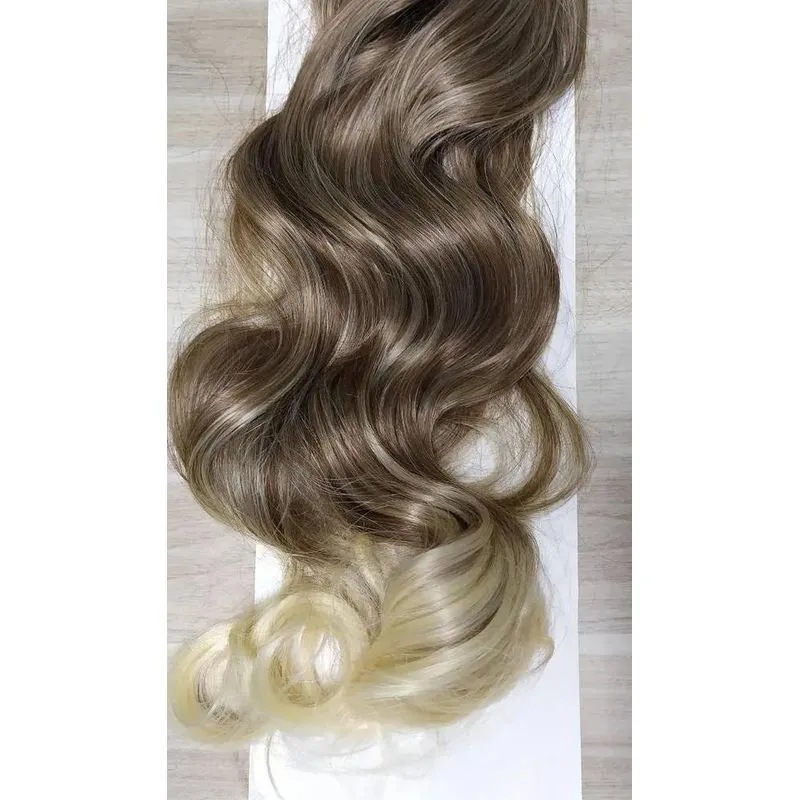 Rabo De Cavalo Camuflado - Volume E E - Loiro 12t88 Ondulado