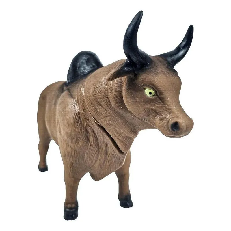 2x Brinquedo Touro Boi Animais Da Fazenda 30cm - Bee Toys