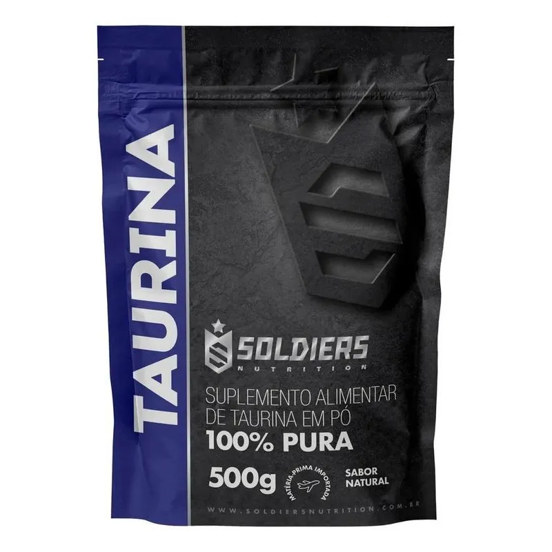 2x Taurina 500g 100% Pura Soldiers Nutrition