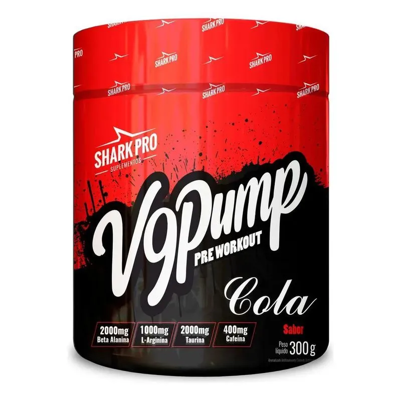 2x V9-pump Pre Workout - 300g Cola - Shark Pro