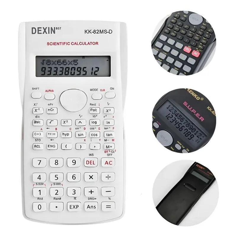 Calculadora Científica 240 Funções 10 Dig+2 E 2 Linhas Branc
