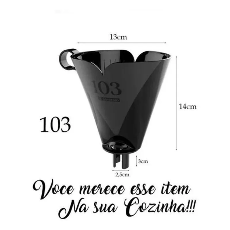 10x Coador De Café Suporte Para Filtro De Café Ou Chá Nº 103