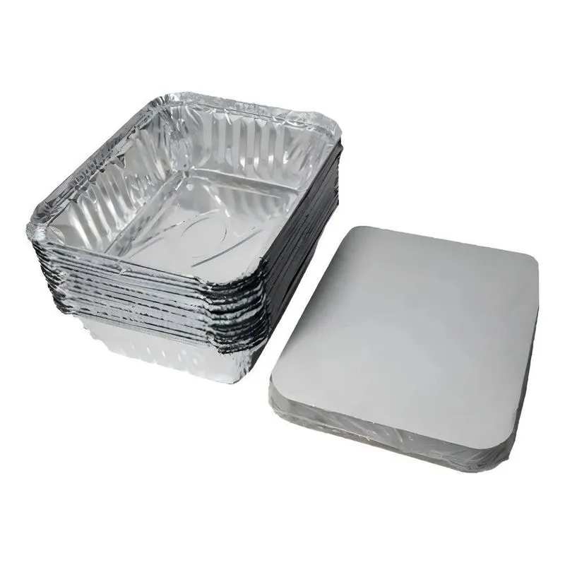 Marmita Aluminio Retangular 220ml Marmitinha Cx C/100 Unidad