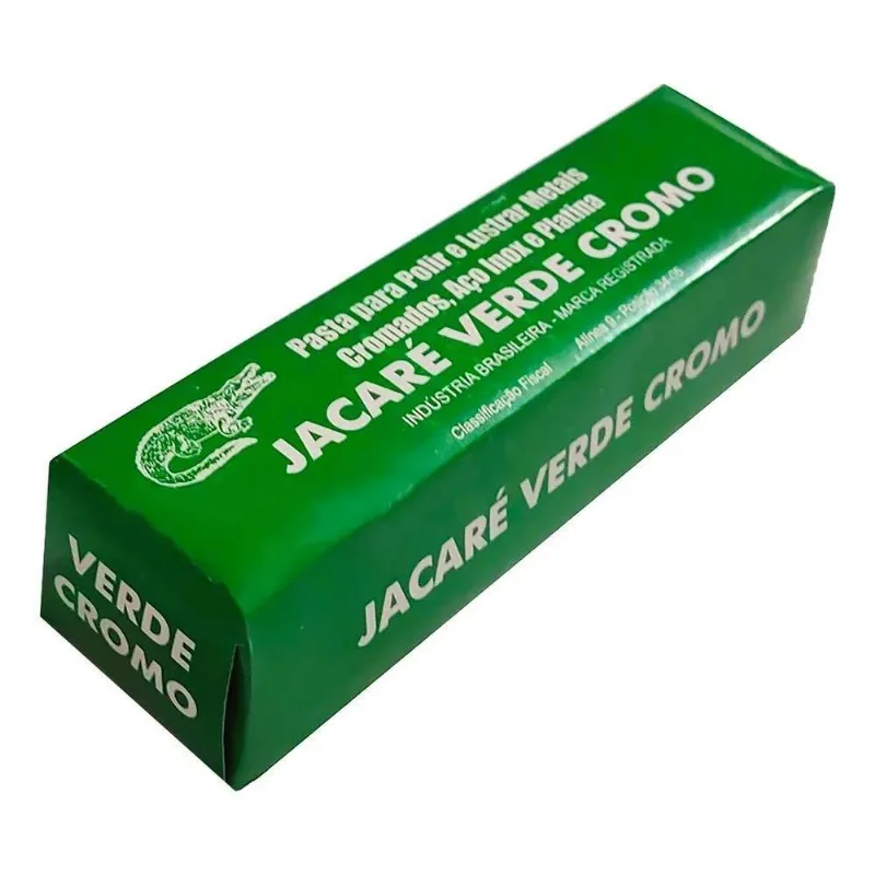 10x Pasta Jacaré Verde Cromo Polir Limpar Brilho Em Facas 4