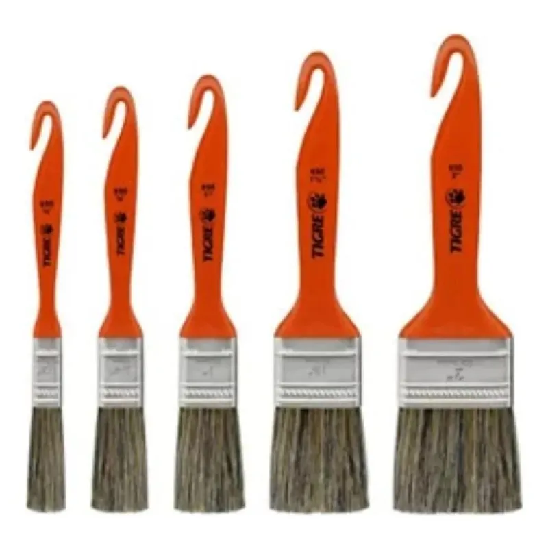 10x Kit De Trincha Tigre 5un Pincel Para Pintor Pintura De
