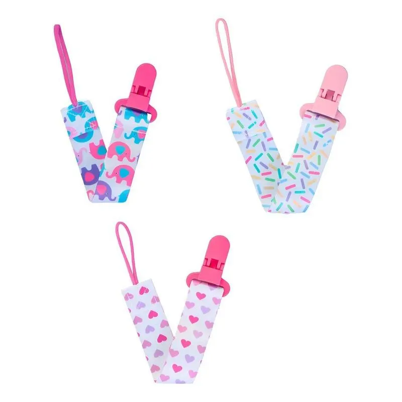 Kit 3 Prendedores De Chupeta Pietra Baby Bebê Menino Menina