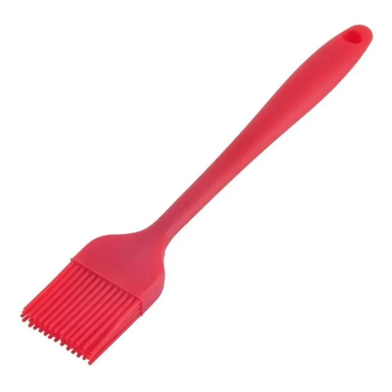 2x Facibom Pincel Em Silicone Vermelho 21cm