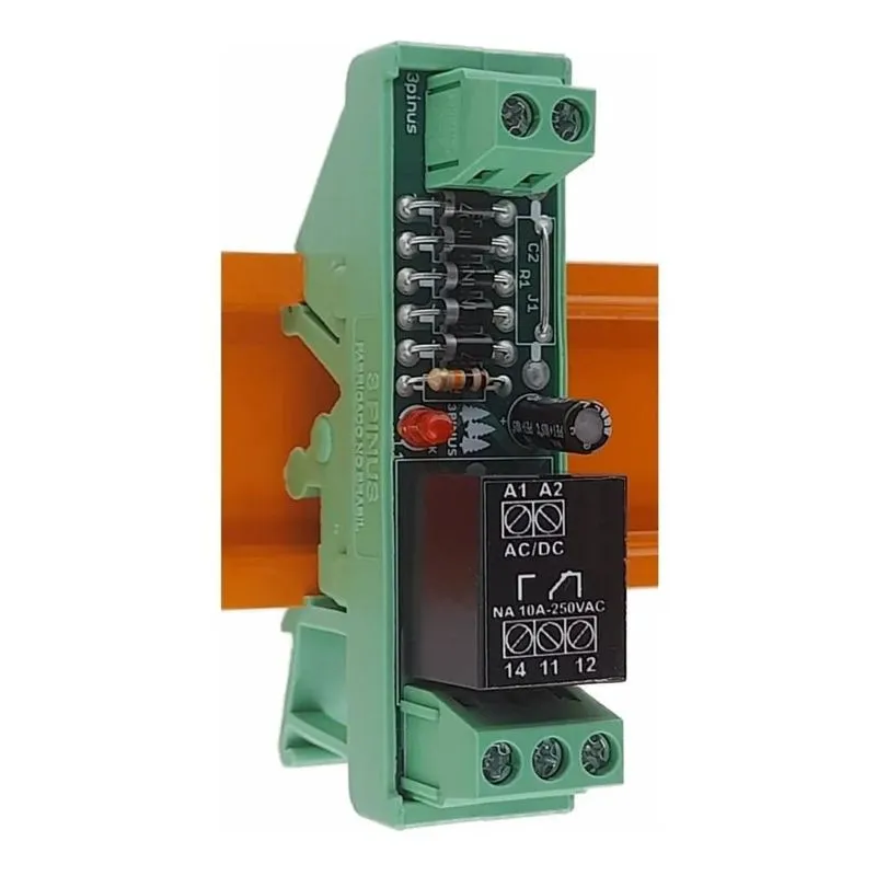 Relé Acoplador Aa 15a: Automação Robusta 5-220v 1 Con - 5v