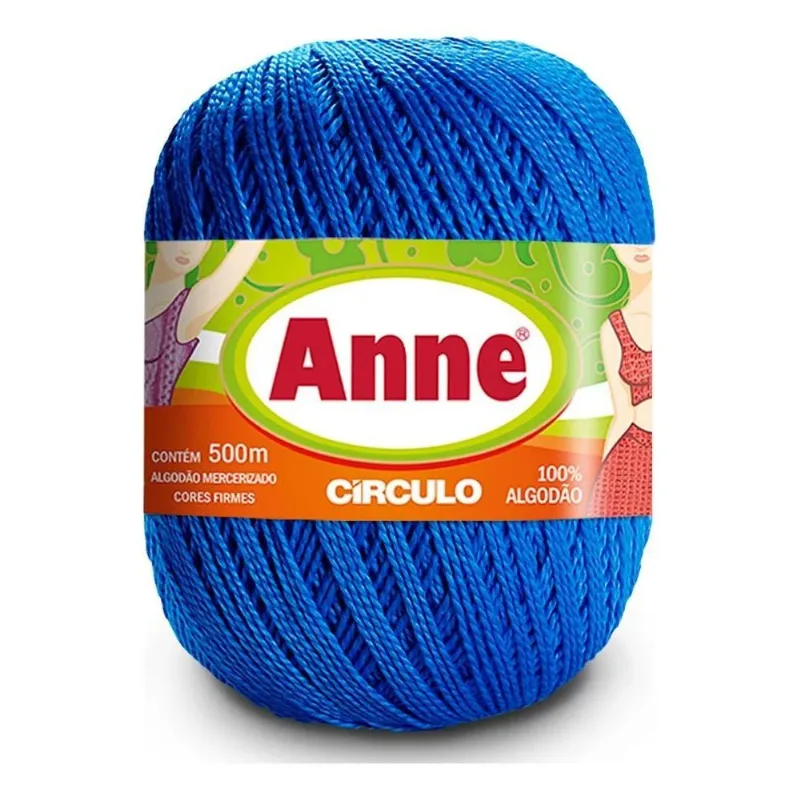 Fio Anne 500m Círculo: Brilho E Toque Suave P - 2314 - Royal