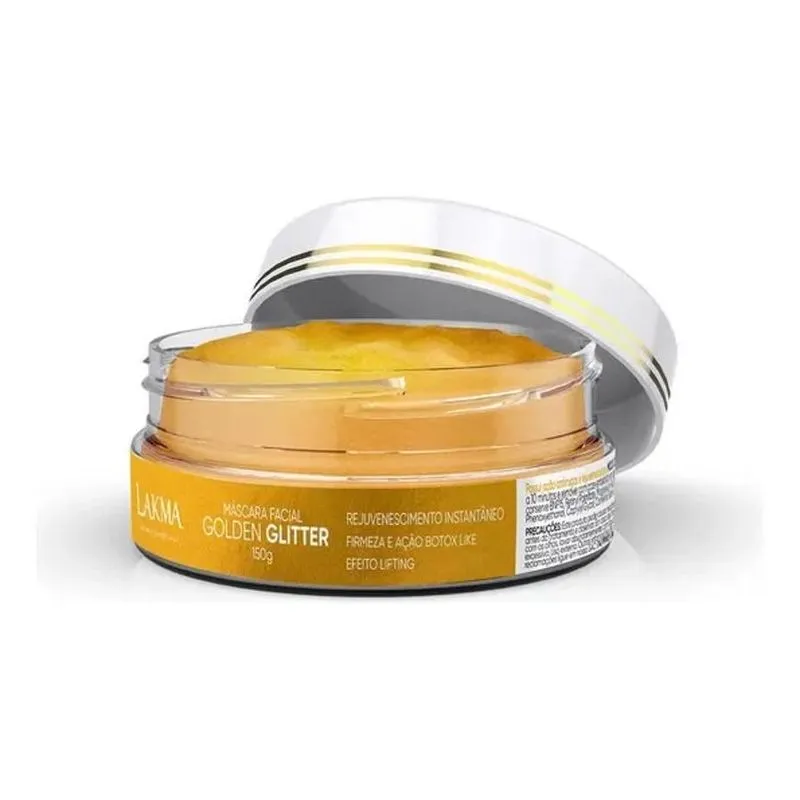 2x Máscara De Ouro Facial Lakma Golden Glitter Tipo De Pele