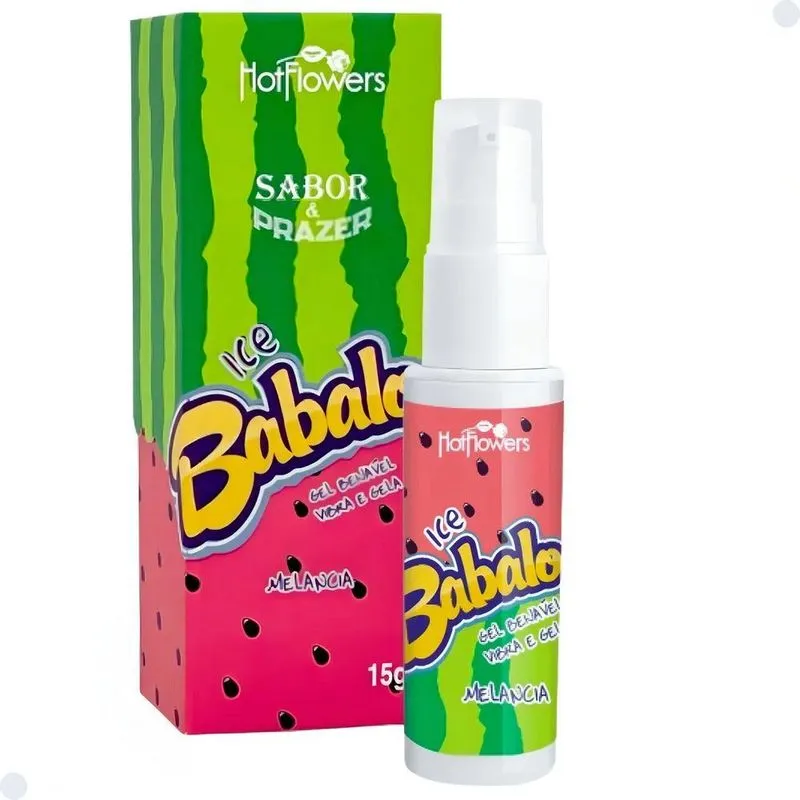 Gel Lubrificante Comestível Beijável Sexo Oral Ice Babaloo S