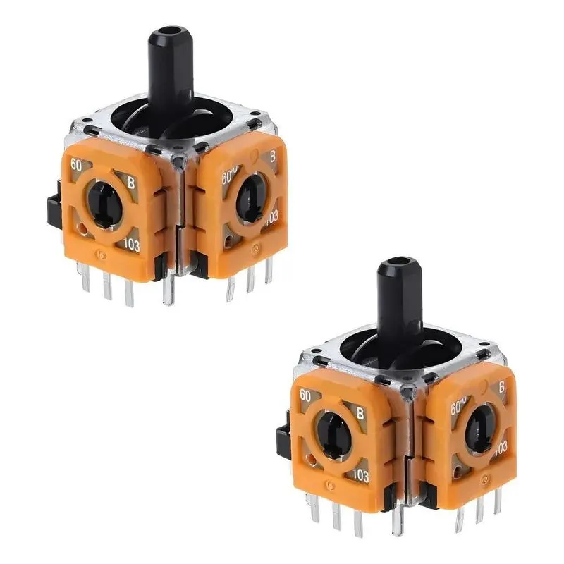 2 Analógicos Preto E Laranja Para Controle Playstation 5 Ps5