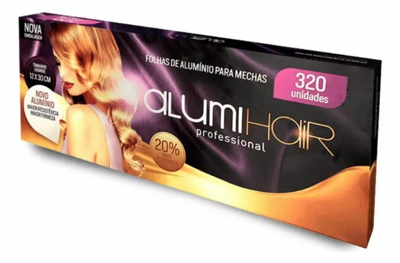 Folhas De Alumínio Para Mechas Alumi Hair 320 Unidades