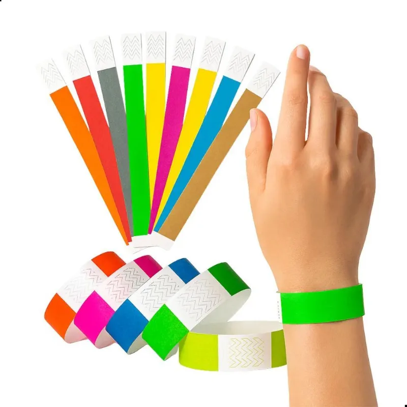 200 Pulseiras Controle Festa Eventos Balada Identif - Branco