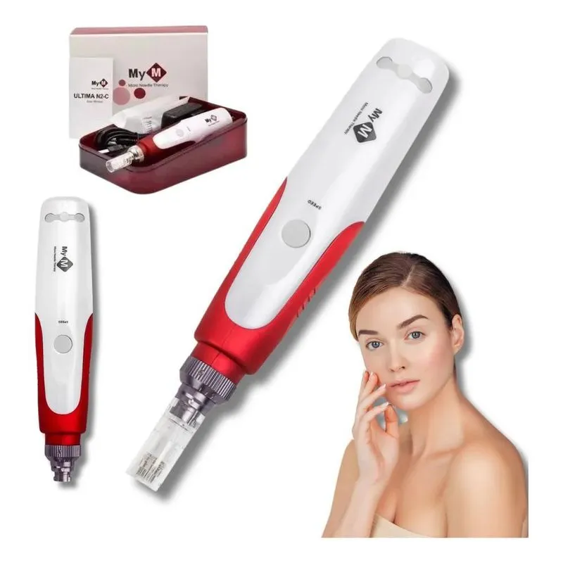 5x Hidra Gloss Dermapen Caneta Mym Microagulhamento + Agulha