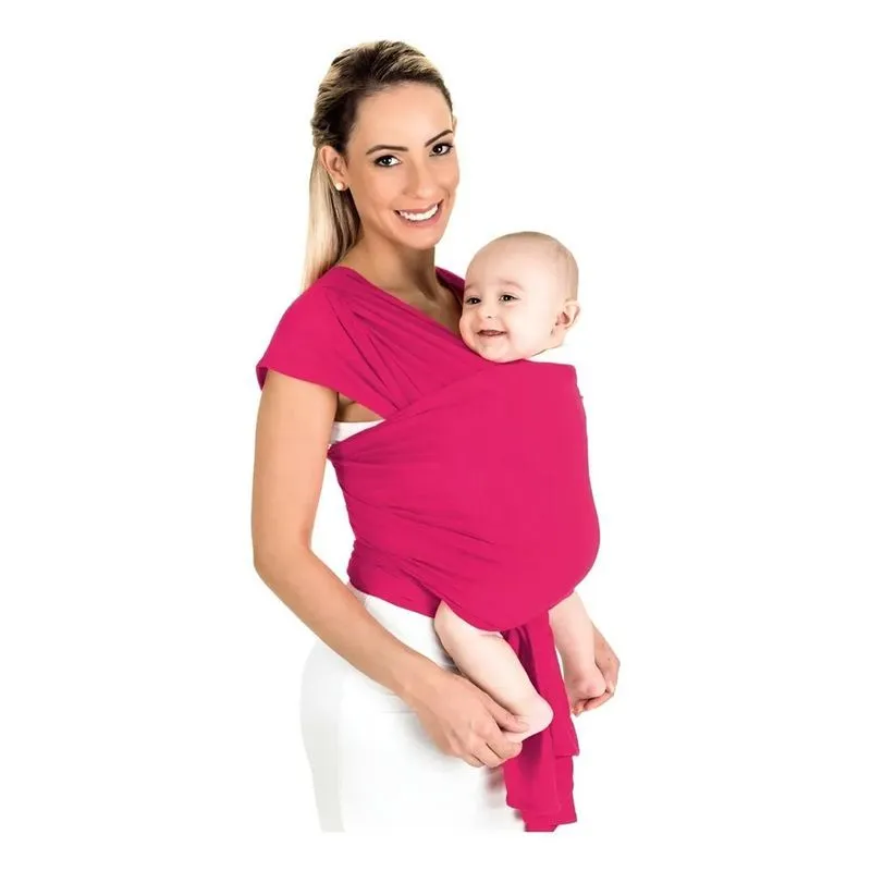 Baby Sling Canguru Conforto E Praticidade 100% Algo - Pink