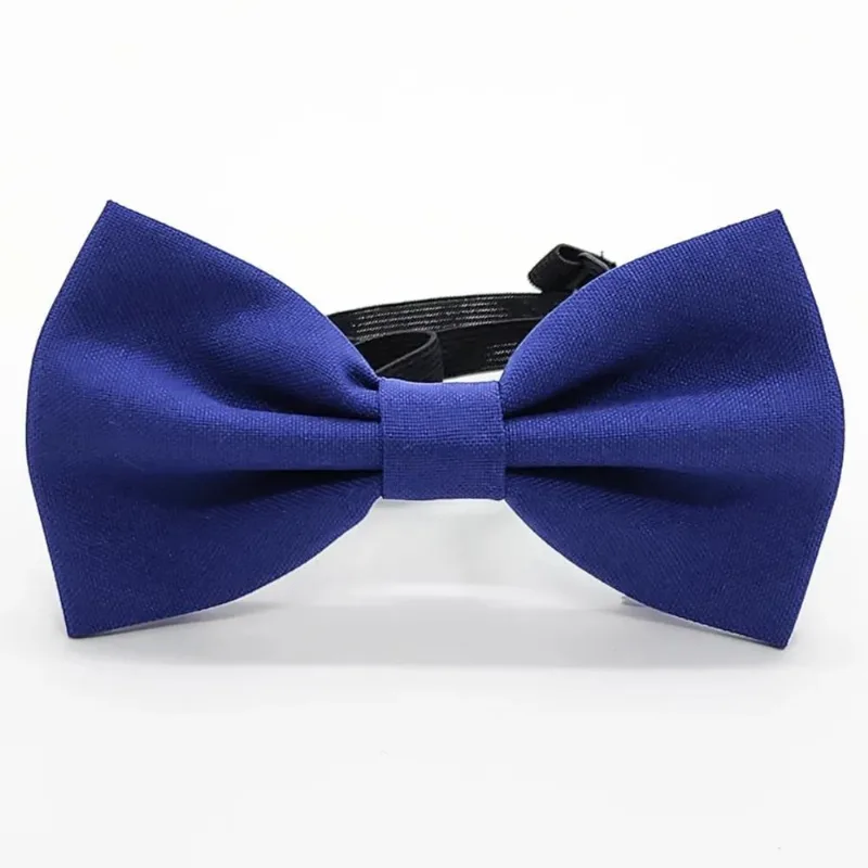 Gravata Borboleta Oxford Fosco: Elegância Ajustável - Marinho
