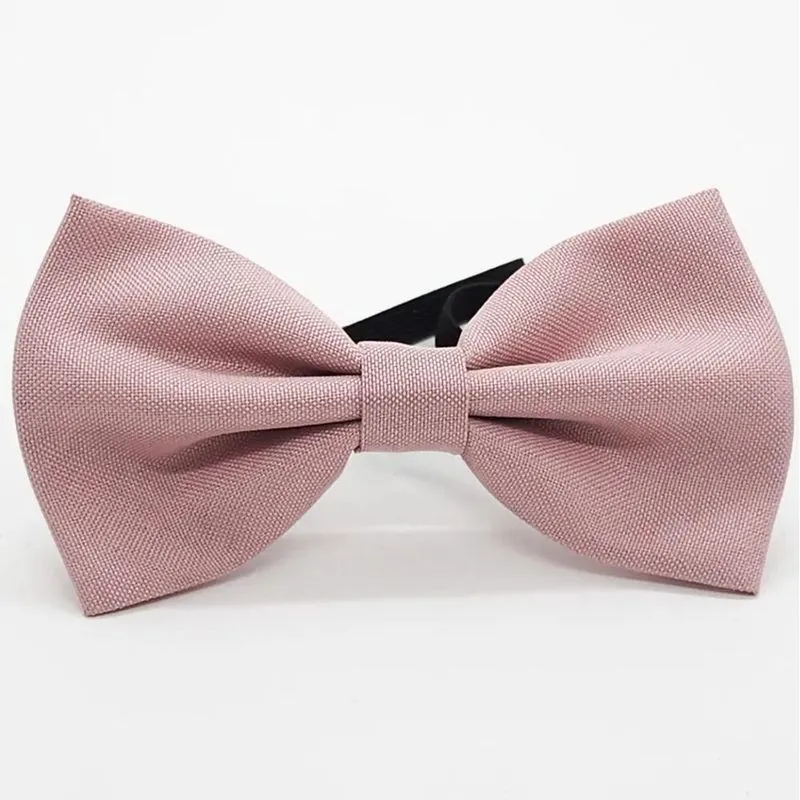 Gravata Borboleta Oxford Fosco: Elegância Ajustável P - Rosê