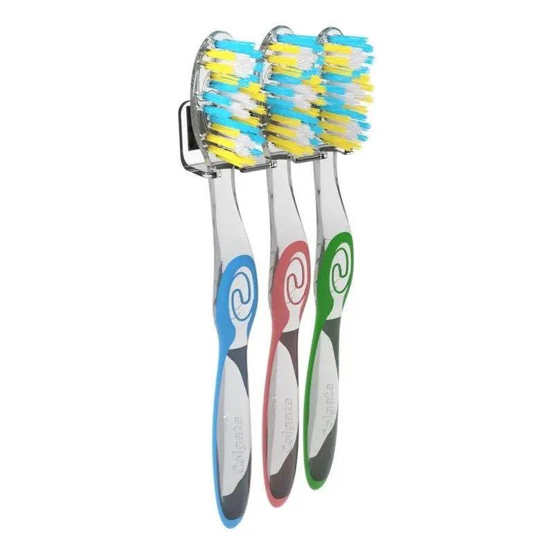 5x Suporte Fixo Organizador De Parede Porta Escovas De Dente
