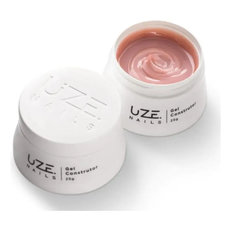 10x Gel Construtor Elegante Cover 25g Uze Nails Cor Natural