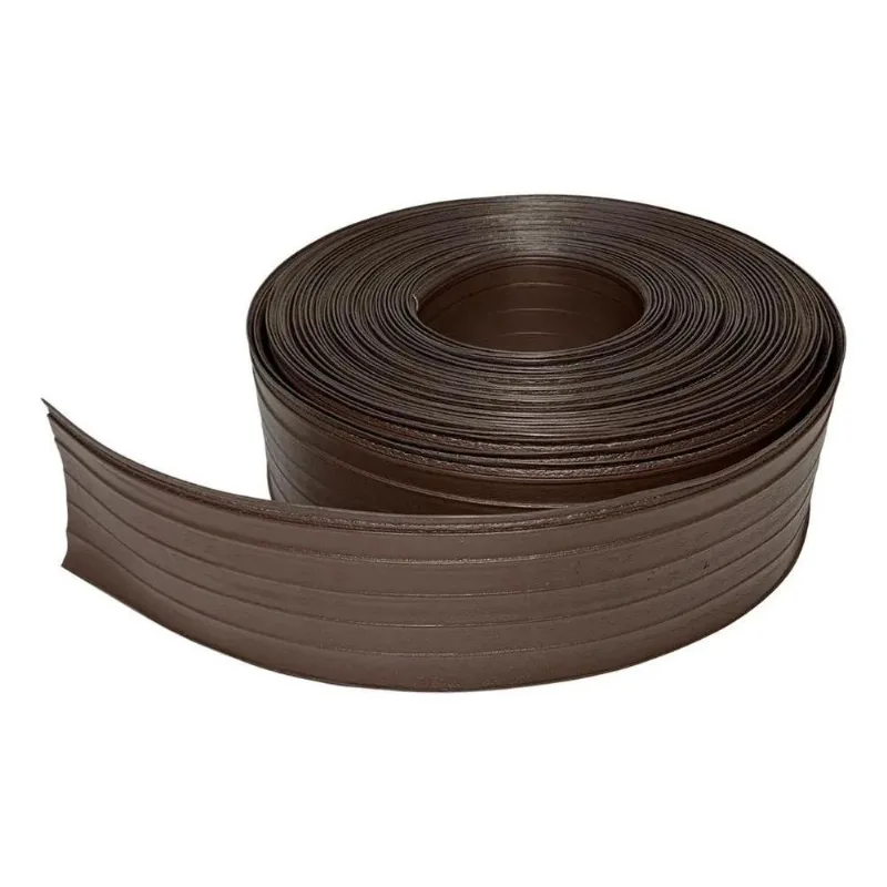 5x Limitador De Grama 25m Separador De Jardim Divisor Marrom
