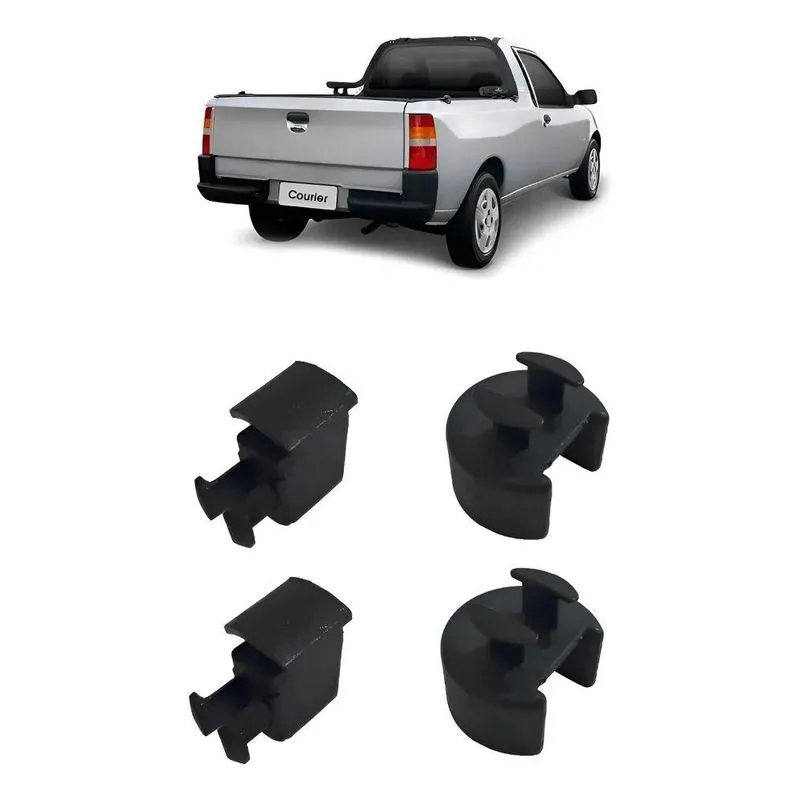 Kit De Reparo Buchas Tampa Traseira Caçamba Courier Todas