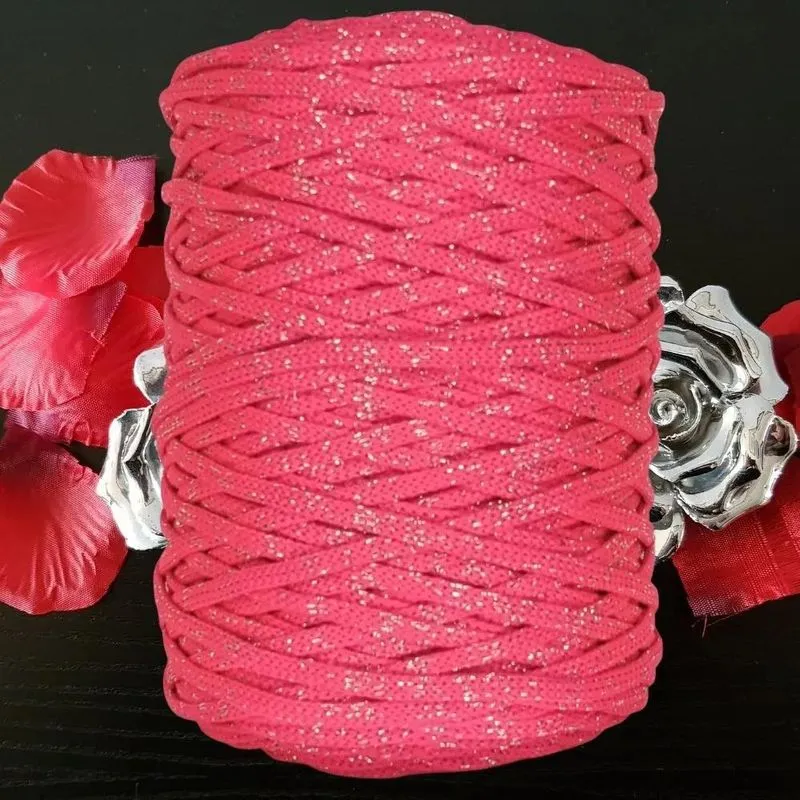Fio Náutico Poliéster 5mm 500g: Luxo E Du - Diva Lurex Prata