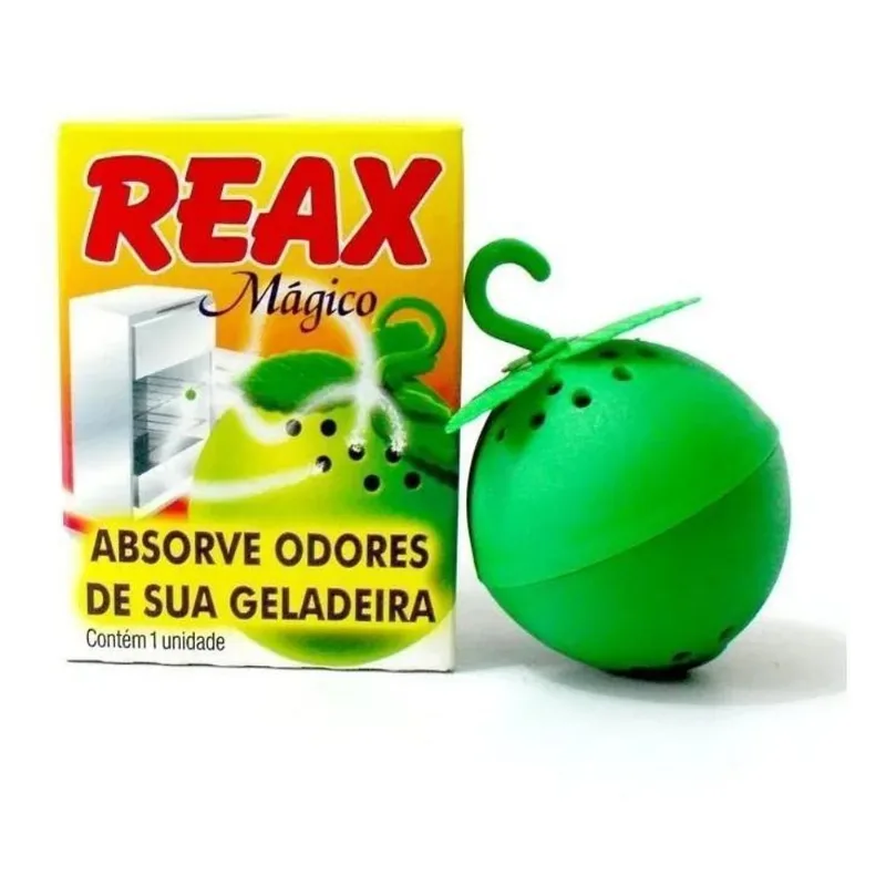 3x Eliminador De Odores Para Geladeiras Reax Mágico Tira Che