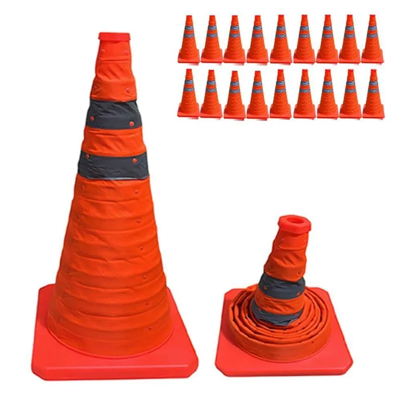 Kit 18 Cones de Sinalização Retrátil SU-CONE3-1 Refletivo Dobrável 50cm Laranja Mundo LGBT Kit 18 Cones de Sinalização Retrátil SU-CONE3-1 50cm Laranja Mundo LGBT